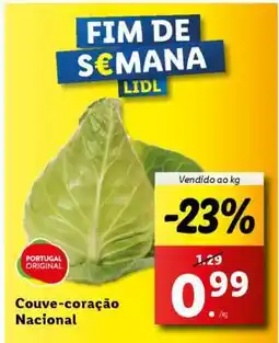 Lidl Couve-coração Nacional promoção