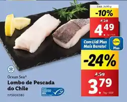 Lidl Lombo de Pescada do Chile promoção