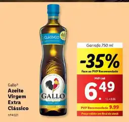 Lidl Gallo Azeite Virgem Extra Clássico promoção