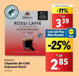 Lidl Bellarom Cápsulas de Café Espresso Rossi promoção