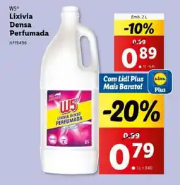Lidl W5 Lixívia Densa Perfumada promoção