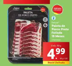 Lidl Paleta de Porco Preto Fatiado 18 Meses promoção