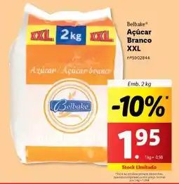 Lidl Belbake Açúcar Branco XXL promoção
