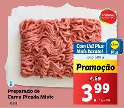 Lidl Preparado de Carne Picada Misto promoção