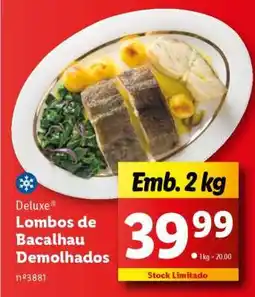 Lidl Lombos de Bacalhau Demolhados promoção