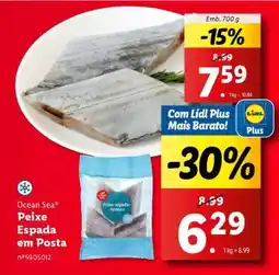 Lidl Ocean Sea Peixe Espada em Posta promoção