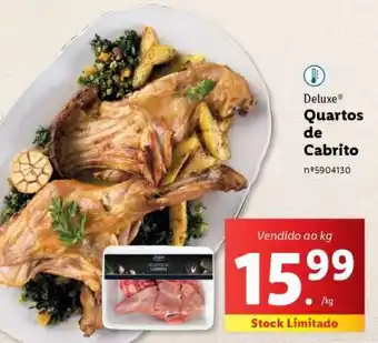 Lidl Deluxe Quartos de Cabrito promoção