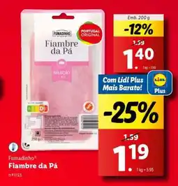 Lidl Fumadinho Fiambre da Pá promoção