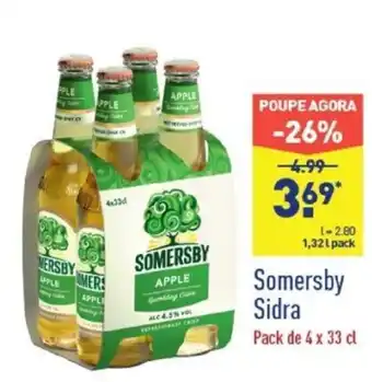 ALDI Somersby Sidra Pack 4x33cl promoção