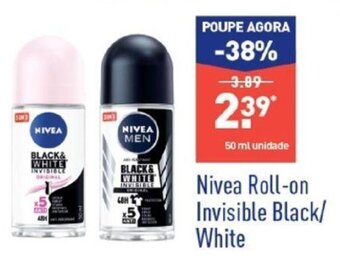 ALDI Nivea Roll-on Invisible Black/White promoção
