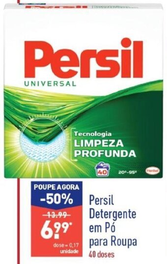 ALDI Persil Detergente em Pó para Roupa 40 Doses promoção