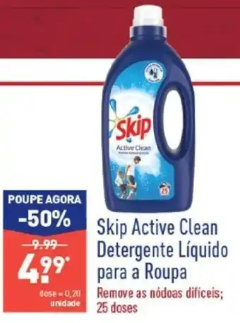 ALDI Skip Active Clean Detergente Líquido para a Roupa 25 doses promoção