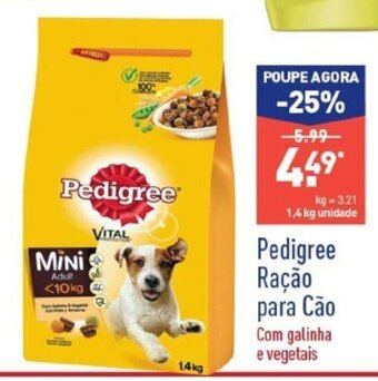 ALDI Pedigree Ração para Cão 1,4g promoção