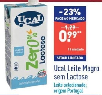 ALDI Ucal Leite Magro sem Lactose 1L promoção