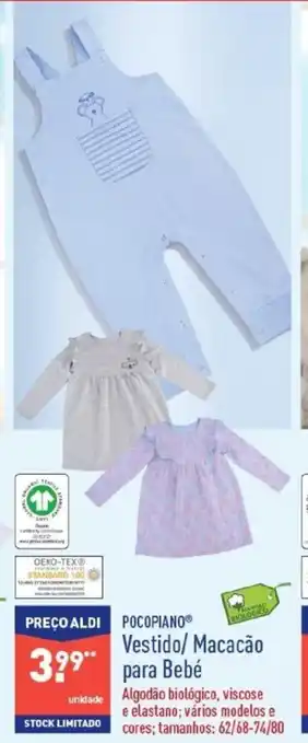 Pocopiano Vestido/Macacão para Bebé