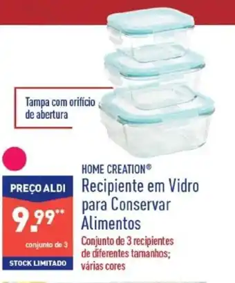 ALDI Recipiente em Vidro para Conservar Alimentos promoção