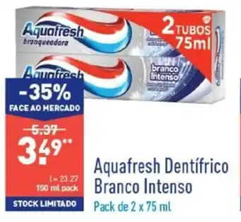 ALDI Aquafresh Dentífrico Branco Intenso 150ml promoção