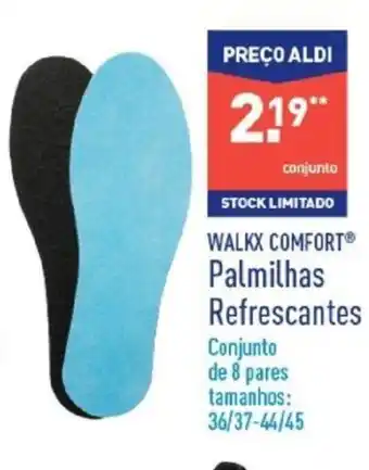 ALDI Walkx Comfort Palmilhas Refrescantes 36/37-44/45 promoção