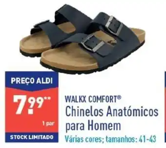 ALDI Walkx Comfort Chinelos Anatómacos para Homem promoção