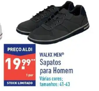 ALDI Walkx Men Sapatos para Homem promoção