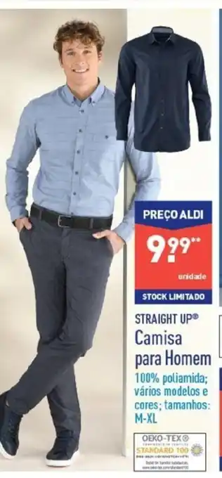 ALDI Straight Up Camisa para Homem M-XL promoção