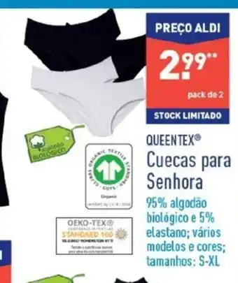 ALDI Queentex Cuecas para Senhora S-XL promoção