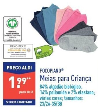 ALDI Pocopiano Meias para Criança 23/26-35/38 promoção