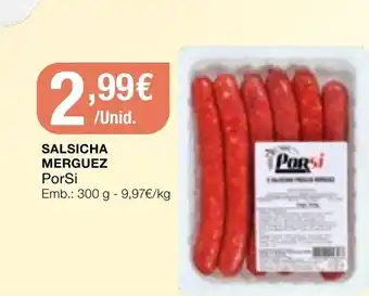 Salsicha Merguez PorSi 300g