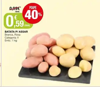 Intermarché Batata P/Assar 1kg promoção