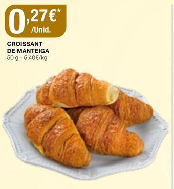 Intermarché Croissant de Manteiga 50g promoção