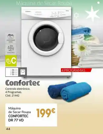 Conforama Maquina de secar roupa confortec promoção