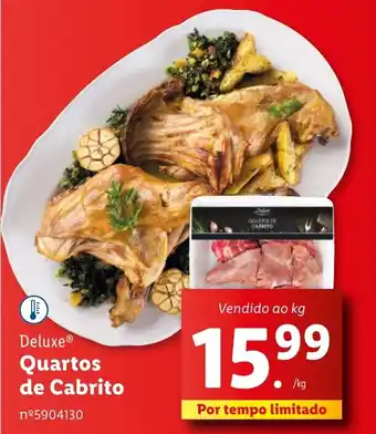 Lidl Deluxe Quartos de Cabrito promoção