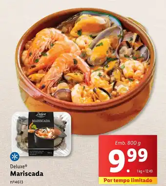Lidl Deluxe Mariscada promoção