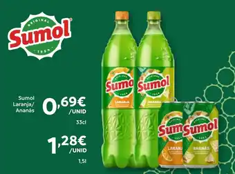 Amanhecer Sumol Laranja/ Ananás promoção