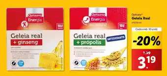 Lidl Optisana Geleia Real promoção