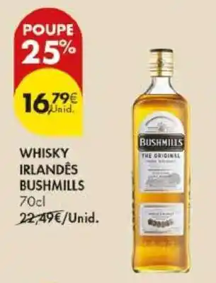 Pingo Doce WHISKY IRLANDÊS BUSHMILLS promoção