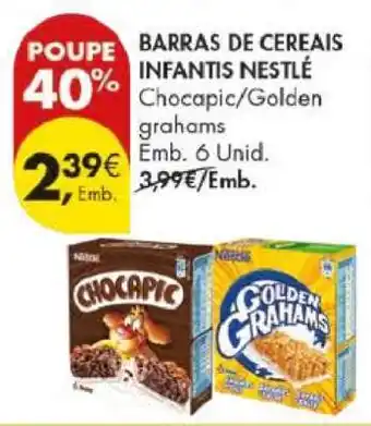 Pingo Doce Barras de Cereais Infantis Nestlé promoção