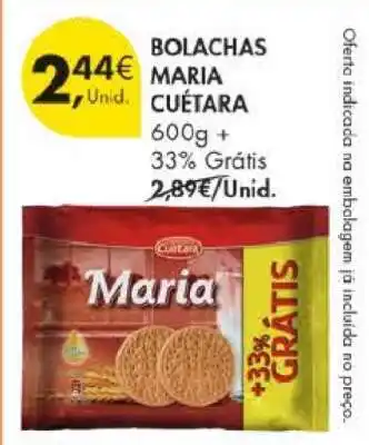 Pingo Doce Bolachas Maria Cuétara promoção