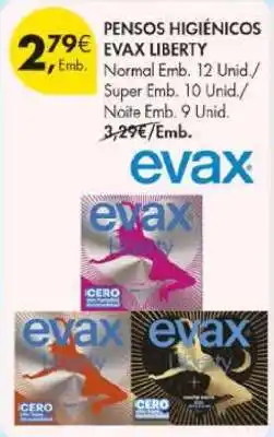 Pingo Doce Pensos Higiénicos Evax Liberty promoção