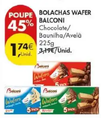 Pingo Doce Bolachas Wafer Balconi promoção