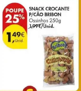 Pingo Doce SNACK CROCANTE P/CÃO BRIBON promoção