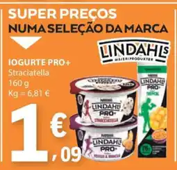 E.Leclerc IOGURTE PRO+ Straciatella promoção