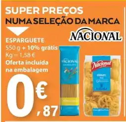 E.Leclerc Esparguete Nacional promoção