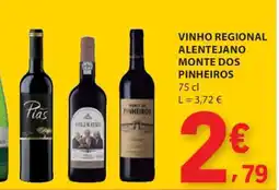 E.Leclerc VINHO REGIONAL ALENTEJANO MONTE DOS PINHEIROS promoção