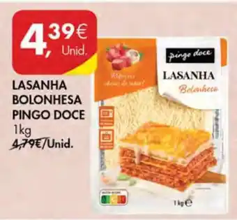 Pingo Doce LASANHA BOLONHESA PINGO DOCE promoção