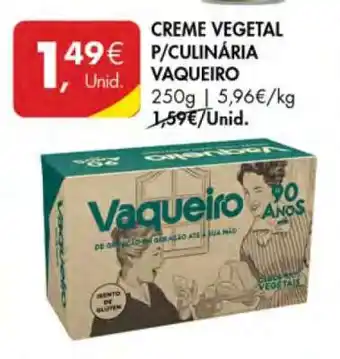 Pingo Doce Creme Vegetal P/Culinária Vaqueiro promoção