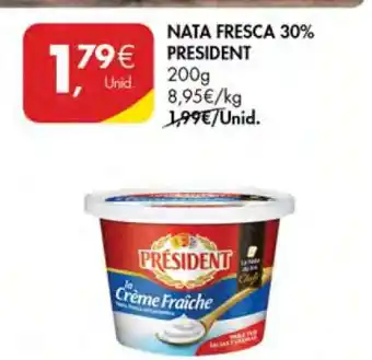 Pingo Doce Nata Fresca 30% President promoção