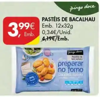 Pingo Doce PASTÉIS DE BACALHAU promoção