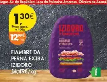 Pingo Doce Fiambre da Perna Extra Izidoro promoção