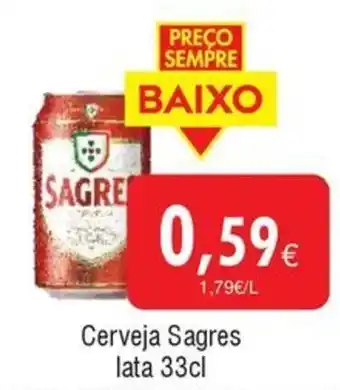 Froiz Cerveja Sagres lata promoção